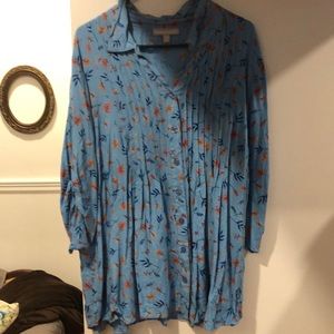 3 for $20!🛍 Pintucked Print Tunic Shirt